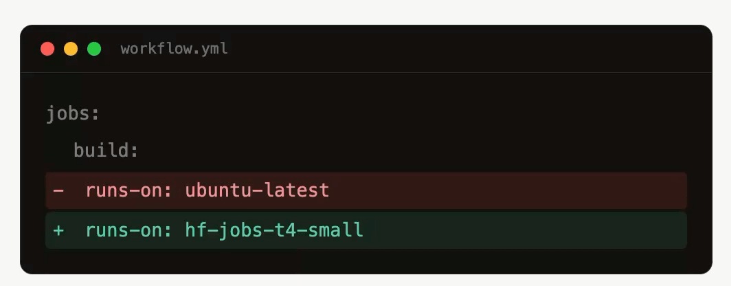 GitHub CI를 Hugging Face Jobs로 마이그레이션